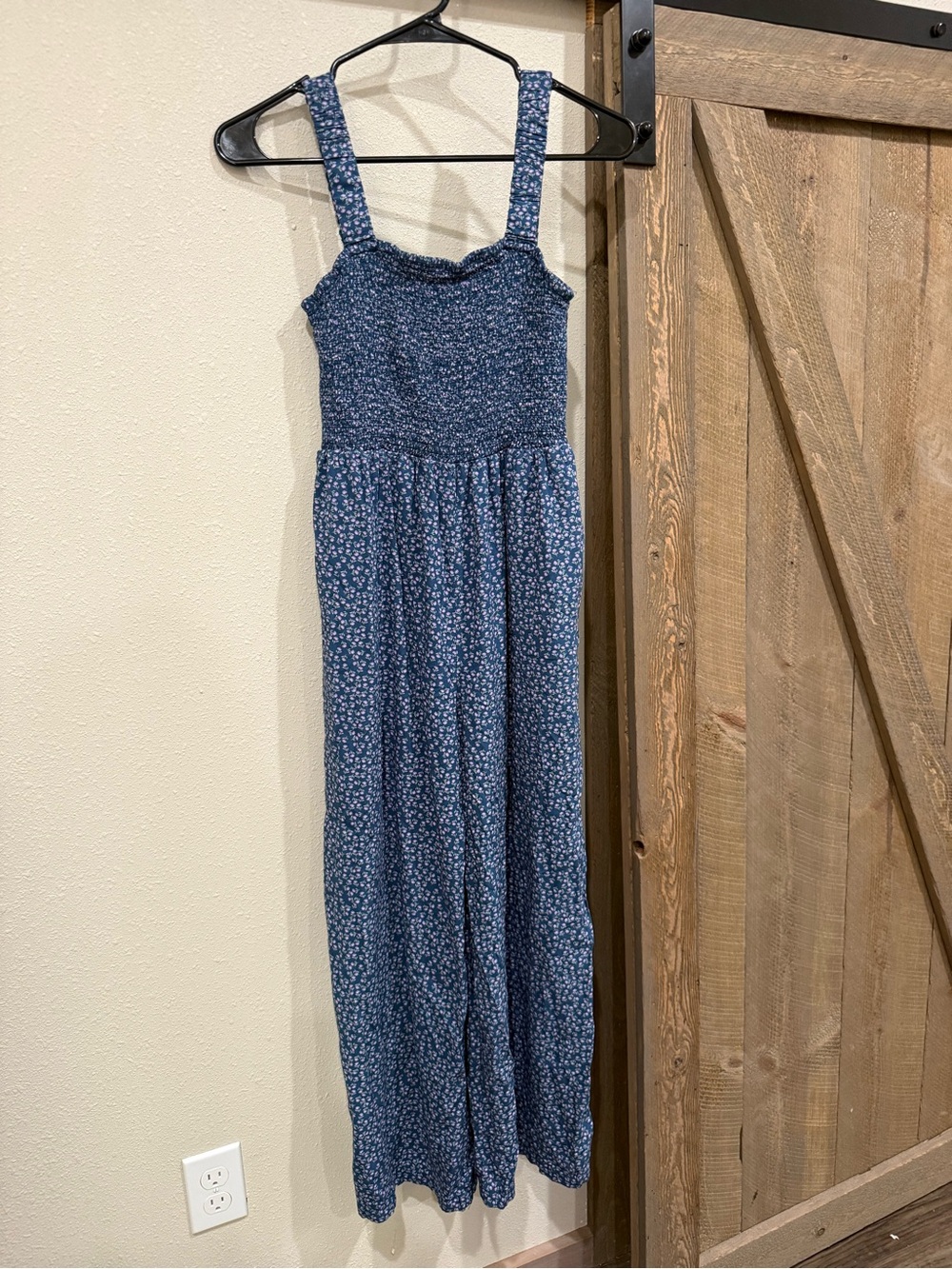 Blue Floral Jumpsuit - Women